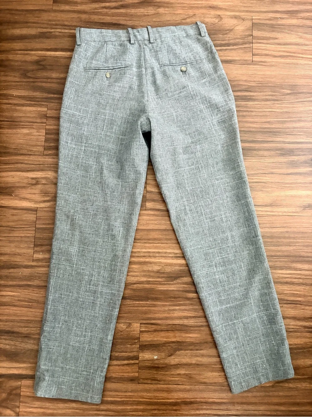 Men's H&M Gray Plaid Dress Pants Size 30